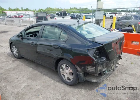 2012 Honda Civic Hybrid z USA, uszkodzony, nr VIN JHMFB4F28CS009072